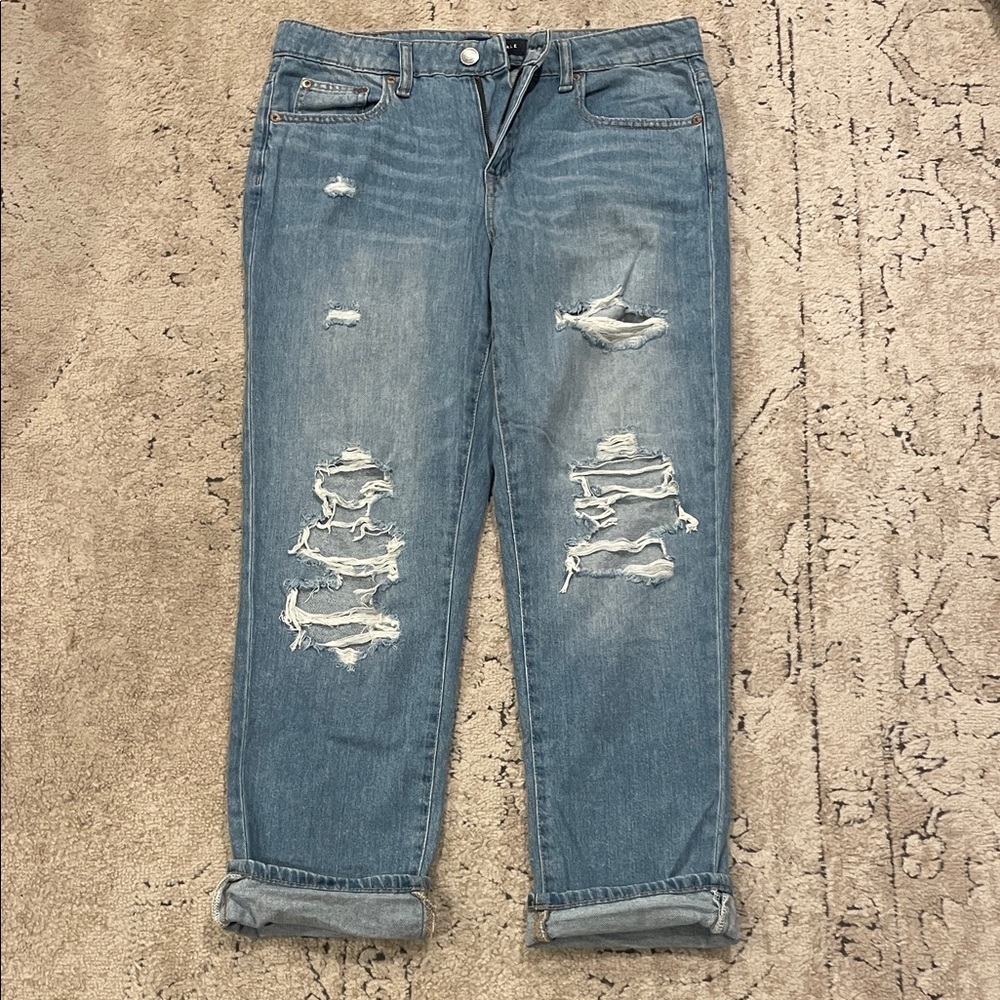 Aeropostale Women's Light Blue Boyfriend Jeans